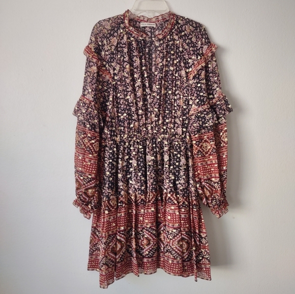 Ulla Johnson 2 Erisa silk floral print mini dress - Picture 7 of 16